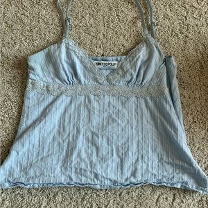 Princess Polly Sky Blue Lace Cami Top